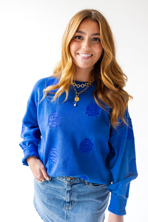 SD State Ritter Repeat Lantern Sleeve Crew